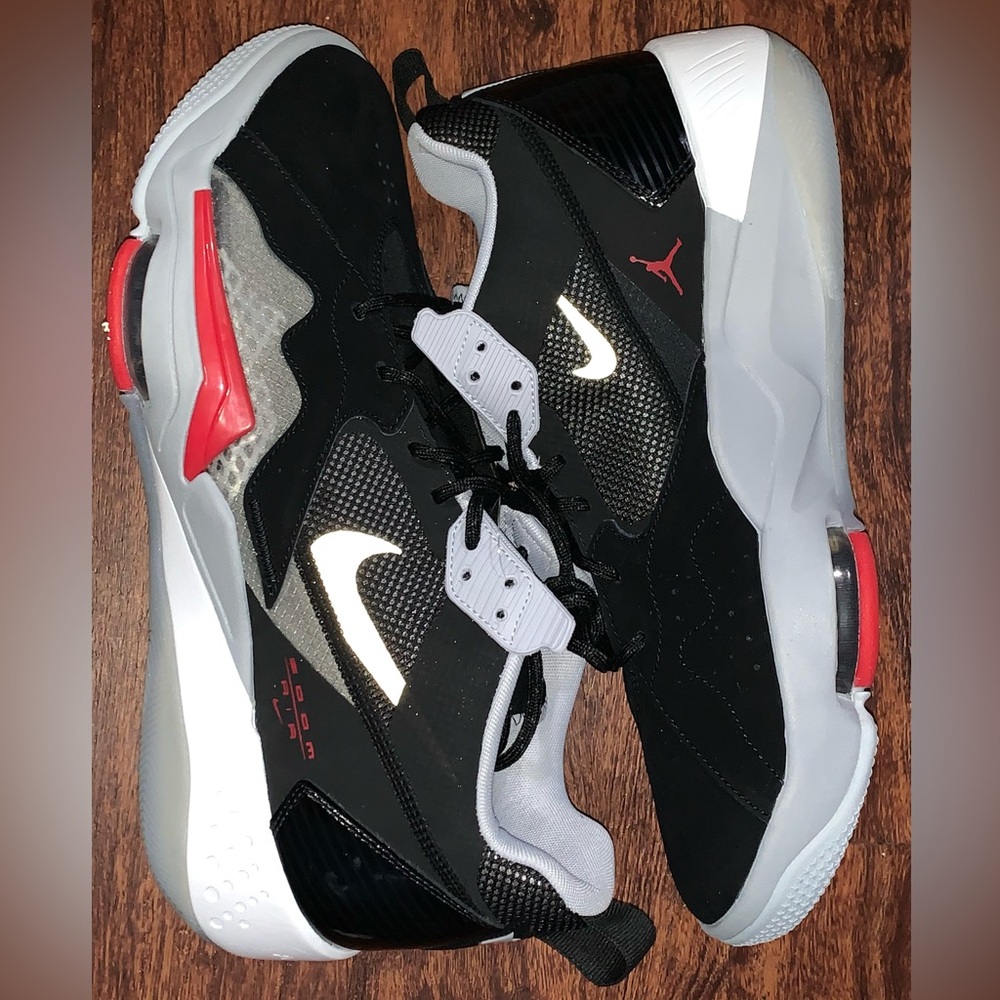 Nike Jordan Men’s Black/White/Red Athletic Sneakers